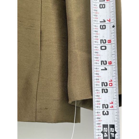 Kasper Blazer Silk Jacket Women's Size 12P‎ 12 Petite Green Jacket Suit New - Picture 7 of 12